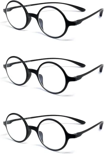 Miniatura 5 de Calabria 721 Flexie - Lentes de lectura redondos para hombres/mujeres, flexibles, de una sola potencia, flexibles, duraderos, ligeros, marco TR-90