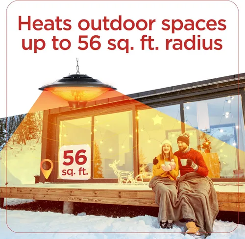 Miniatura 5 de BLACK+DECKER Calentador Eléctrico de Techo para Patio, Calentador para Exterior con Control Remoto
