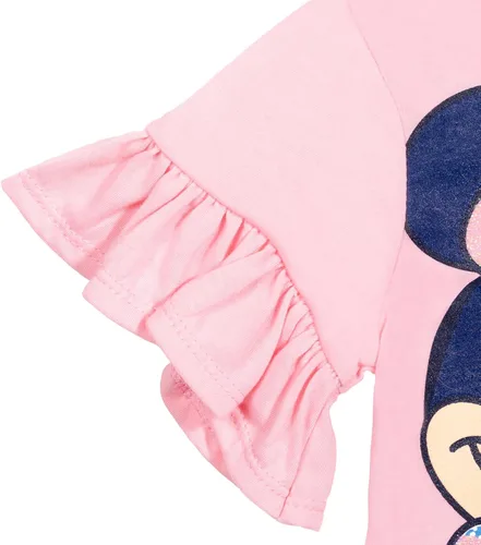 Miniatura 6 de Disney Minnie Mouse Princess Frozen Little Mermaid T-Shirt Leggings and Scrunchie 3 Piece Outfit Set Infant to Big Kid