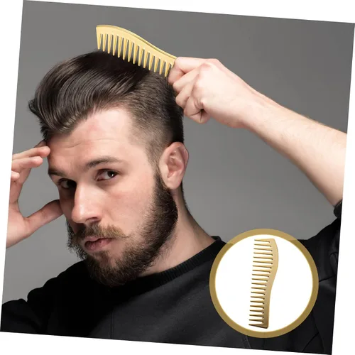 Miniatura 8 de NOLITOY Peines para hombres Peine para el cabello con cepillo de dientes anchos para el cuidado diario
