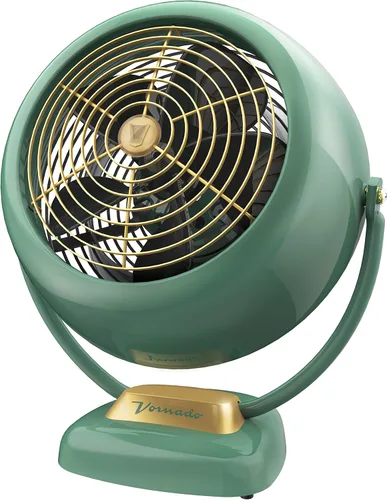 Vornado VFAN™ Sr. Ventilador Vintage, Gran Circulador de Aire de Metal Retro para Refrigeración y Decoración, 3 Ajustes de Velocidad, Inclinación
