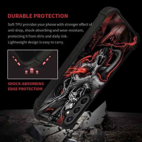 Miniatura 429 de CARLOCA Funda compatible con Samsung Galaxy S22 Ultra, diseño gráfico de Star Howling Wolfs Samsung Galaxy S22 Ultra, diseño gráfico, a prueba