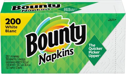 Miniatura 10 de Servilletas de papel Bounty Quilted, Blanco