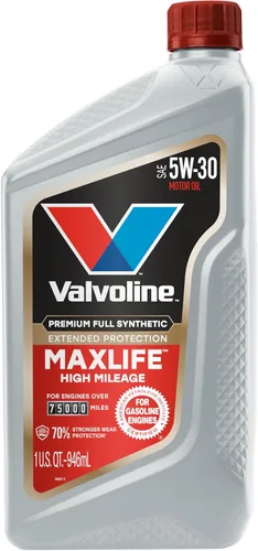Miniatura 70 de Valvoline - Aceite de motor de mezcla sintética SAE 10W-40 de alto millaje, con MaxLife Technology, 5 cuartos de galón