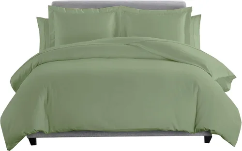 Miniatura 11 de Juego de cama de plumón de ganso de 8 piezas, 100% algodón, color gris pardo, tamaño matrimonial, incluye juego de sábanas de 600 hilos + juego