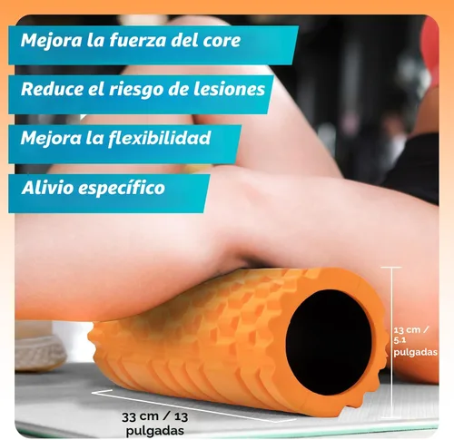 Miniatura 3 de Krightlink Rodillo de espuma de alta densidad patentado de 13 pulgadas para masaje muscular de tejido profundo, masaje muscular y liberación