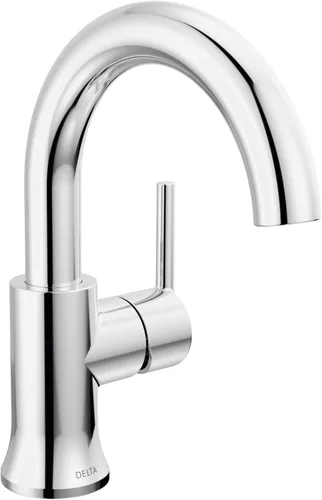 Miniatura 8 de Delta Faucet Trinsic Grifo de Baño de Un Solo Orificio, Grifo de Lavabo de Baño Dorado, Grifo de Baño de Una Sola Manija, Tecnología Diamond Seal