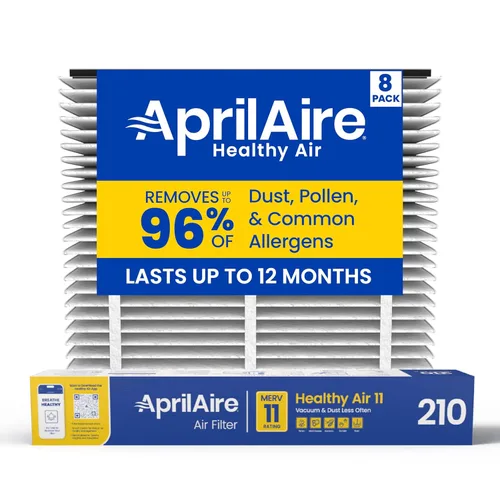 Miniatura 25 de AprilAire Filtro de Reemplazo 210 para Purificadores de Aire para Toda la Casa - MERV 11, Aire Limpio y Polvo, Filtro de Aire 20x25x4 (Paquete de 1)