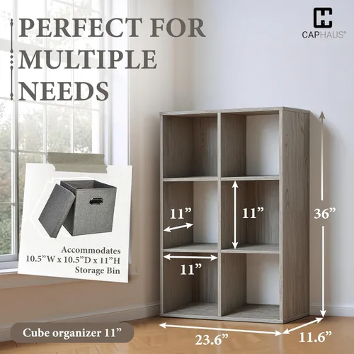 Miniatura 3 de CAPHAUS Estante organizador de almacenamiento resistente de 11 pulgadas, con borde exterior grueso, divisor de estante de almacenamiento con parte