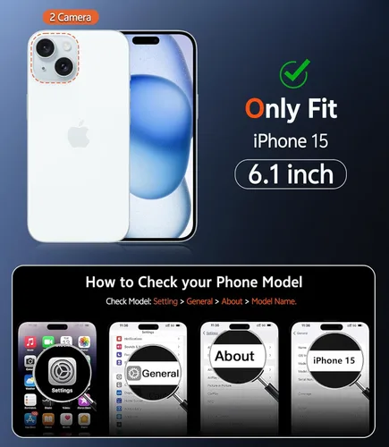 Miniatura 1080 de FNTCASE Funda para iPhone 13 Pro-Max: Fundas magnéticas transparentes compatibles con Magsafe Slim anti amarillamiento protección contra caídas