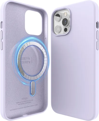 Miniatura 12 de elago Funda magnética de silicona compatible con MagSafe compatible con iPhone 12 y compatible con iPhone 12 Pro de 6.1 pulgadas, imanes integrados