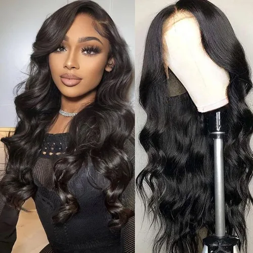 Miniatura 25 de Aicrelery Peluca de cabello humano con encaje frontal de 30 pulgadas, Highlight 13x6, Ombre P4/27, color marrón dorado, frontal con cabello de bebé