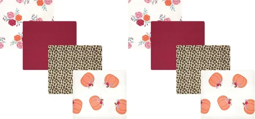 Miniatura 155 de Hudson Baby Mantas unisex de franela de algodón para bebé, calabaza, talla única