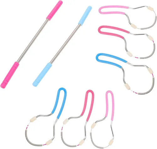 8 unidades de depilación facial depiladora de resorte para mujeres, herramienta de depilación manual ergonómica para barbilla, mejilla y labio