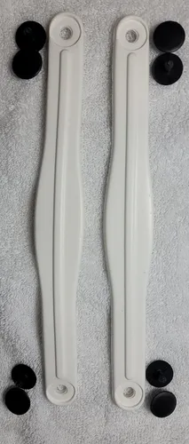 Miniatura 4 de Correa de talón de repuesto para Croc White Correa blanca de 9 pulgadas de largo, Blanco