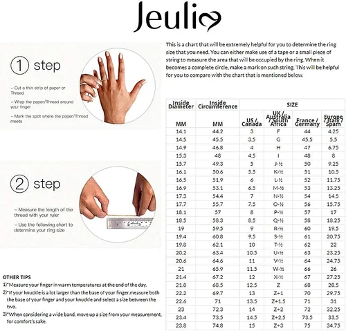 Miniatura 4 de Jeulia Juego de anillos de boda intercambiables de 2.5 quilates para mujer, anillos de plata de ley 925, anillos de compromiso de circonita cúbica