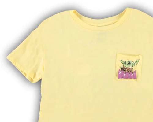 Miniatura 4 de STAR WARS Juniors Yoda - Camiseta corta para mujer, con bolsillo frontal y trasero, para bebé