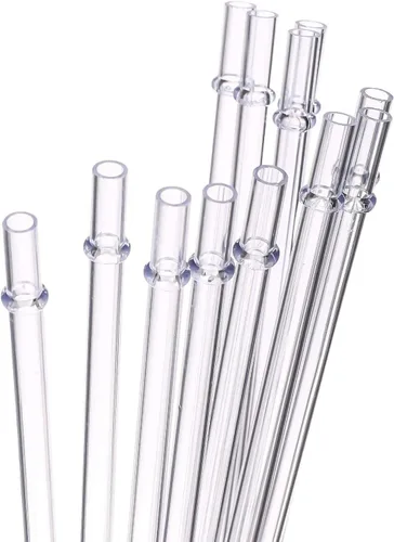 Miniatura 8 de Dakoufish Pajitas de repuesto de plástico transparente de 12 pulgadas de largo para tarros Mason de 40 onzas, 30 onzas, 24 onzas, juego de 12