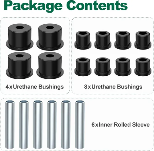 Miniatura 7 de 10L0L Kit completo de bujes de ballesta trasera para carrito de golf eléctrico y de gas EZGO RXV 2008 en adelante