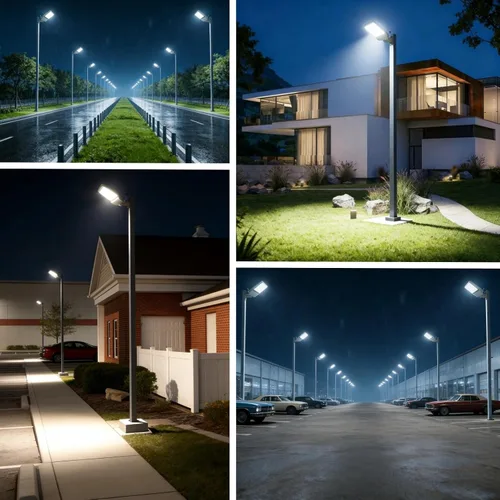 Miniatura 7 de HiBay MAX. Iluminación de estacionamiento de 240 W, luz de inundación LED del atardecer al amanecer al aire libre, 5000K 38400LM (160LM/W), luces