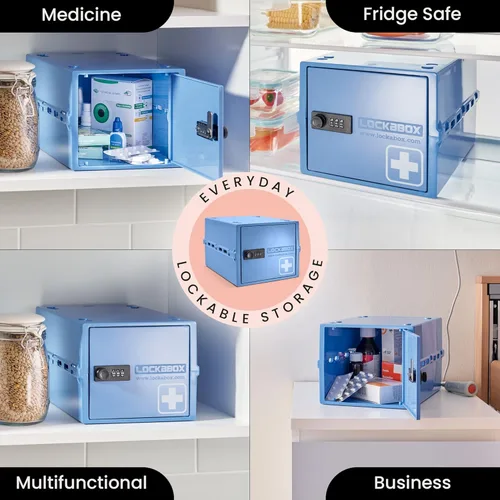 Miniatura 3 de Lockabox - Caja con cerradura para alimentos, medicina y electrónica, caja de utilidad con cerradura de combinación, caja confiable con cerradura