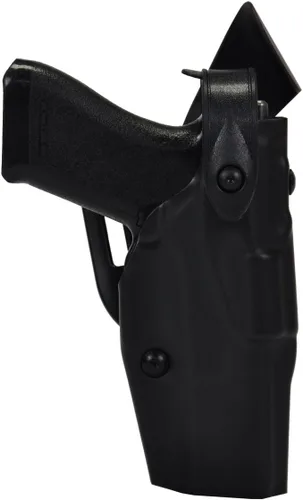Miniatura 33 de Safariland 6360 ALS/SLS Mid-Ride Duty Rated Level III Retention Holster STX negro brillante.