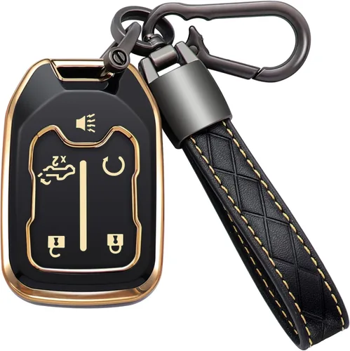 Funda para llavero GMC con llavero de TPU suave, funda para llave compatible con GMC Sierra 1500 2500HD 3500HD Terrain Acadia 2019-2023, para Chevy