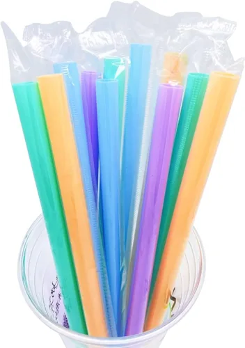 Miniatura 6 de Fanale 200 popotes de fibra de bambú desechables envueltos individualmente (0.236 in de ancho x 9.055 in de largo)