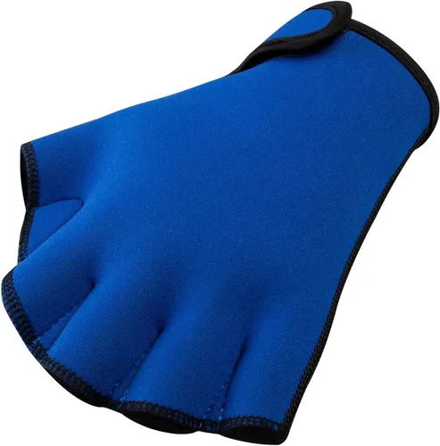 FitsT4 Sports Guantes de natación con aletas Guantes de natación palmeados Fitness Aeróbico acuático Azul