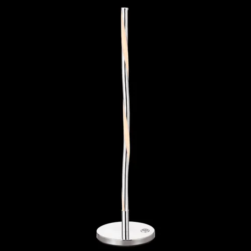 Miniatura 2 de JONATHAN Y Lámpara de mesa LED integrada moderna cromada de 23.5 pulgadas, barra de metal delgada, lámpara de noche regulable para sala de estar