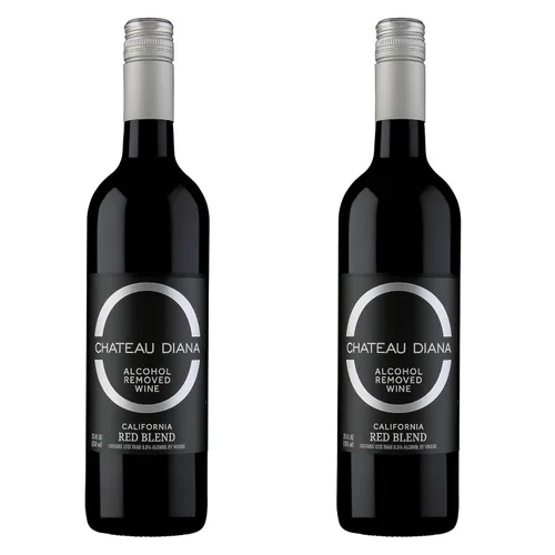 Chateau Diana Vino tinto de California eliminado con alcohol (2 x 25.4 fl oz.)