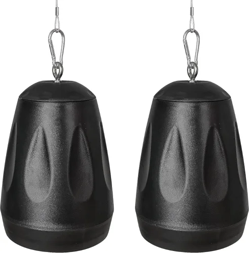 Sound Town Paquete de 2 altavoces colgantes de 4 pulgadas para todo tipo de clima, IP66, montaje en pared, paisaje, 70V/100V/8-Ohm, altavoz