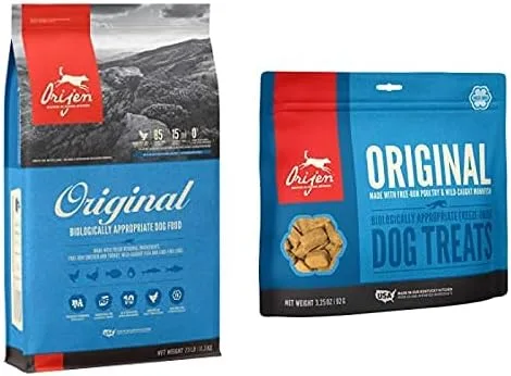 Orijen Alimento seco para perros para todas las edades, original, sin granos, con alto contenido de proteínas, ingredientes animales frescos y