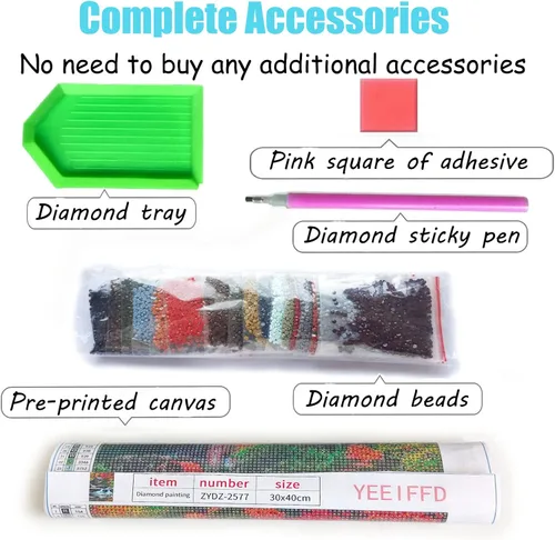 Miniatura 6 de YEEIFFD Kit de pintura de diamante 5D para perro, Basset Hound, saborea el sabor, café, arte de diamantes para principiantes, niños, para decoración