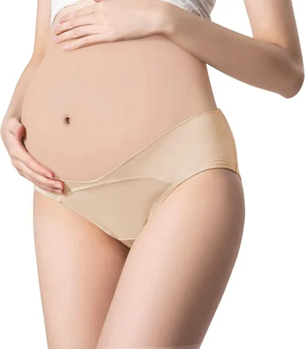 Miniatura 2 de Ropa interior de maternidad Under Bump para mujer, de algodón, para embarazo, paquete múltiple