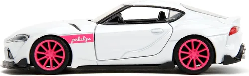 Miniatura 3 de Jada Pink Slips 1:32 W1 2020 GR Toyota Supra - Auto fundido a presión, juguetes para niños y adultos (blanco)