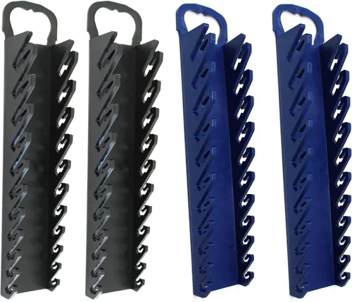 Miniatura 2 de Kit de bandeja organizadora de 11 herramientas para llaves rechonchas o de línea (kit de 4 piezas, negro y azul)