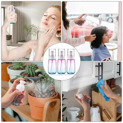 Miniatura 6 de Cosywell Botellas pulverizadoras de niebla fina aprobadas por la TSA de 2 onzas y 2.0 fl oz, paquete de 3 botellas de spray de viaje a prueba de 3