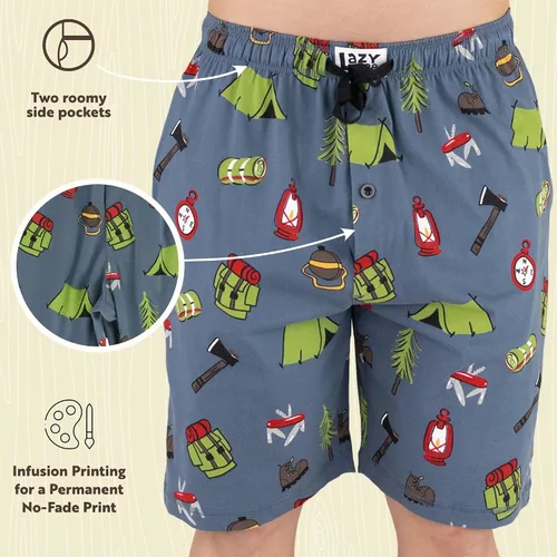 Miniatura 183 de Lazy One - Pantalones cortos de pijama para hombre, ropa de dormir