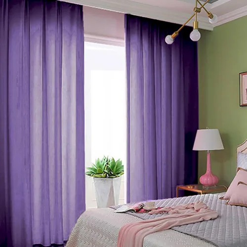 Miniatura 11 de ShinyBeauty Cortinas de gasa rojas de 84 pulgadas de largo, paquete de 2 cortinas transparentes de 29 x 84 pulgadas, 2 paneles de cortinas de gasa