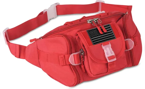 Miniatura 11 de ArcEnCiel resistente al agua Táctico Cinturón de cadera Cintura Pack Bolsa Fanny Militar Packs Bolsa para senderismo escalada al aire libre Bumbag