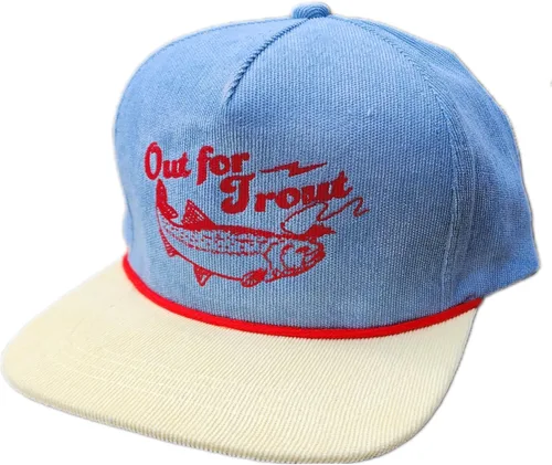 Miniatura 48 de ThatsRad Out for Trout Corduroy Snapback Sombrero Gorra Pesca con Mosca Pescador