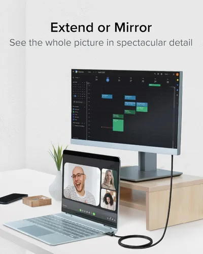 Miniatura 3 de Adaptador enchufable de USB-C a HDMI/DP/VGA.