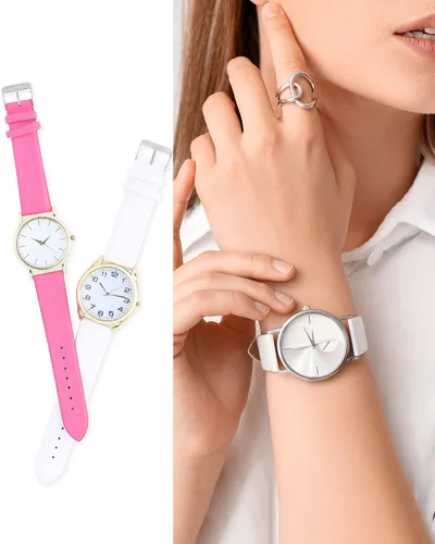 Miniatura 5 de uxcell Correa de cuero genuino de varios tamaños, correa de reloj de cuero fina y elegante plana para hombres y mujeres