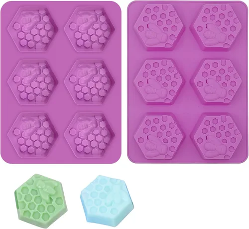 Miniatura 9 de 4 moldes de jabón de flores, moldes de silicona para tartas, moldes de chocolate floral para el hogar, hecho a mano, bandeja para hornear, barras