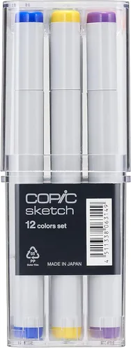 Miniatura 3 de Copic Sketch, Marcadores a Base de Alcohol, Juego de 12 Piezas, Básico