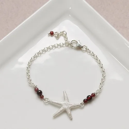 Miniatura 18 de Pulseras de plata de ley 925 con piedras preciosas para mujer, pulsera de piedra natal, pulseras minimalistas para mujer, pulsera de plata de ley