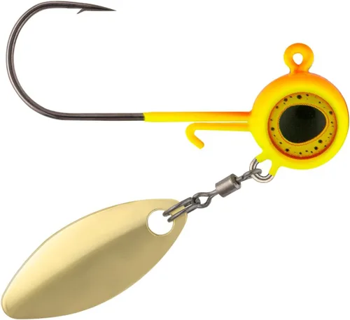 Miniatura 21 de Northland Fishing Tackle Deep-Vee Spin Jig, versátil Walleye Spinning Jig con hoja de sauce Thumper, señuelo multiespecie, cebo de pesca esencial