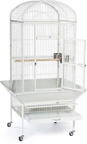 Miniatura 2 de Prevue Pet Products 34522 Dometop - Jaula para pájaros, grande, color blanco tiza Blanco (Chalk White)