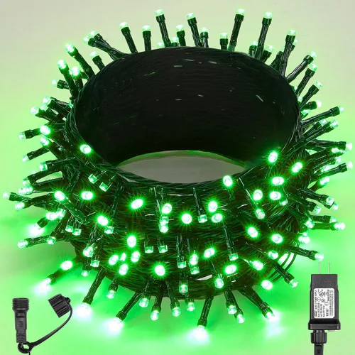 Miniatura 20 de WBao - Cadena de luces LED para Halloween de 300 luces, 108 pies, luces LED súper brillantes con certificación UL, 8 modos de iluminación